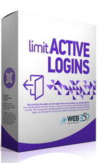 Limit Active Logins extension for Joomla!