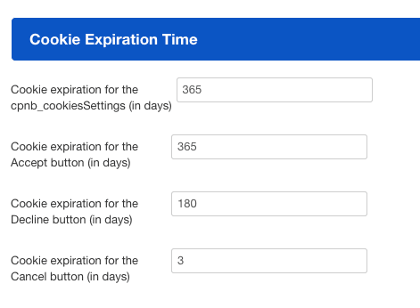 ⏳ Cookie Expiration Time