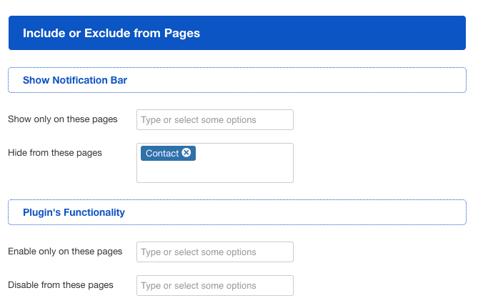📄 Include or Exclude the Plugin from Selected Pages