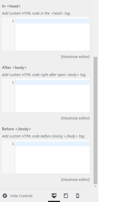🧾 Add Custom HTML Code