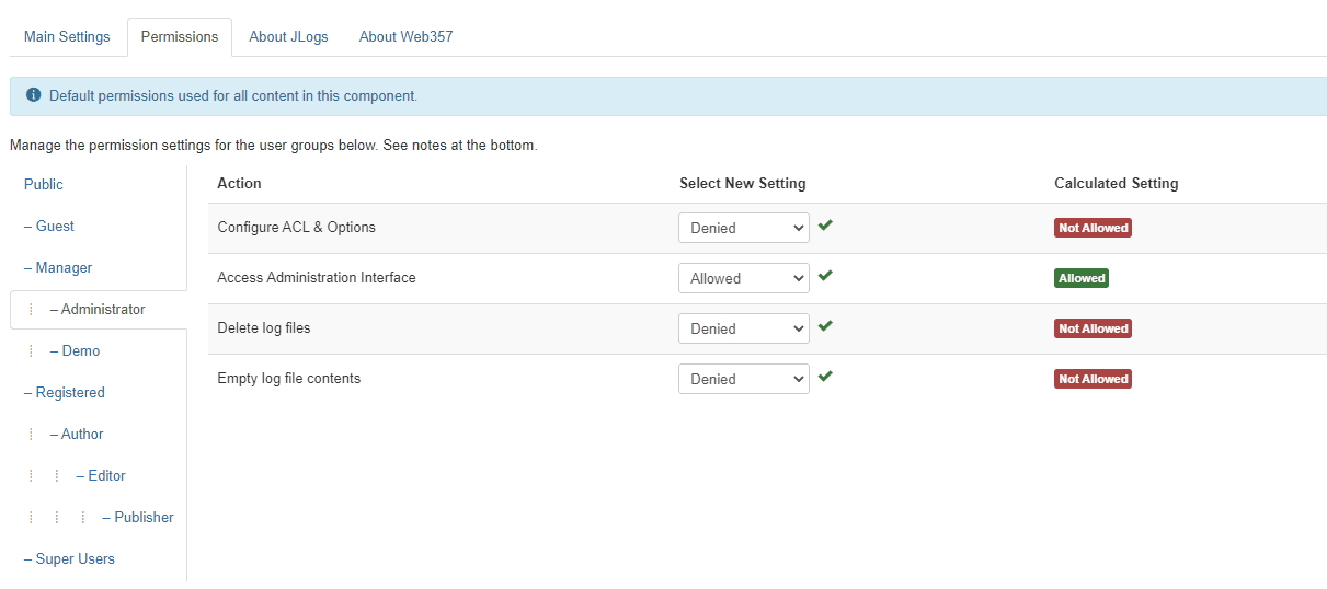 Permissions