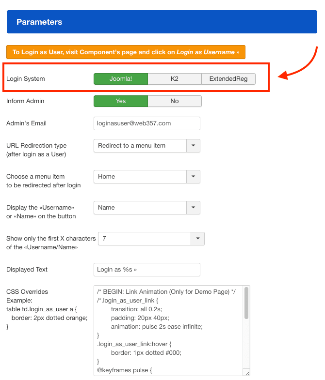 🔐 Flexible Login System Support