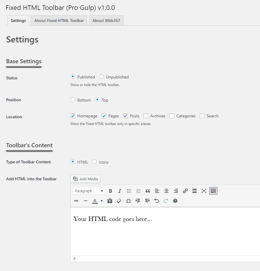 ⚙️ Flexible Toolbar Settings