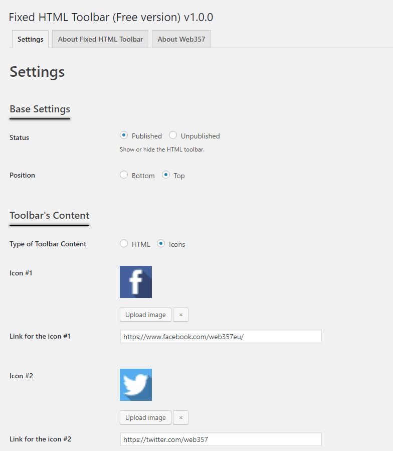⭐ Free Version with Social Icons