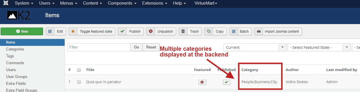 📋 Manage Multiple Categories Directly from the Backend