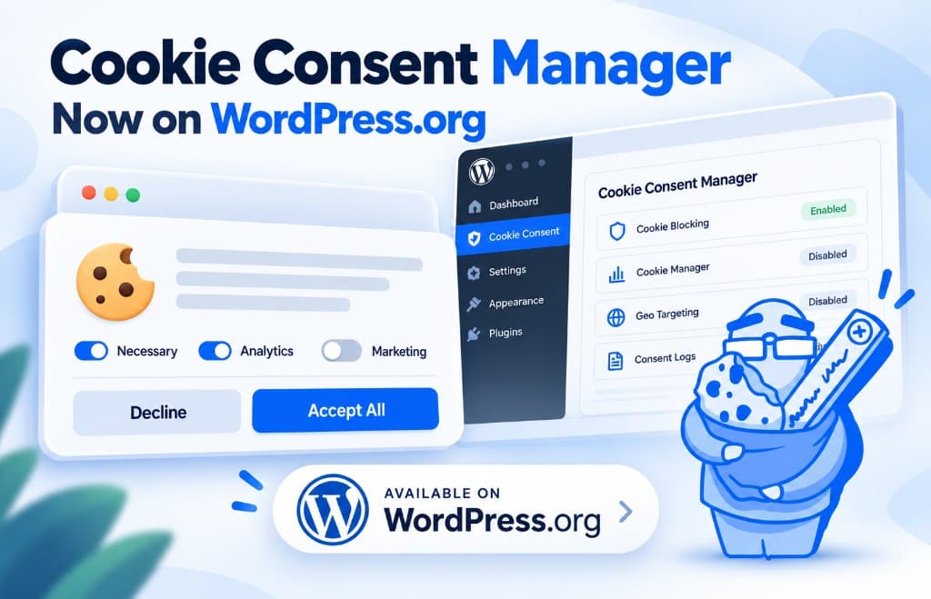 Cookie Consent Manager Now on WordPress.org – Web357