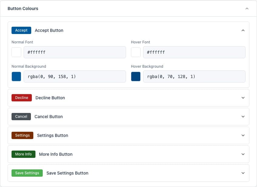 🎨 Fully Customizable Button Styling