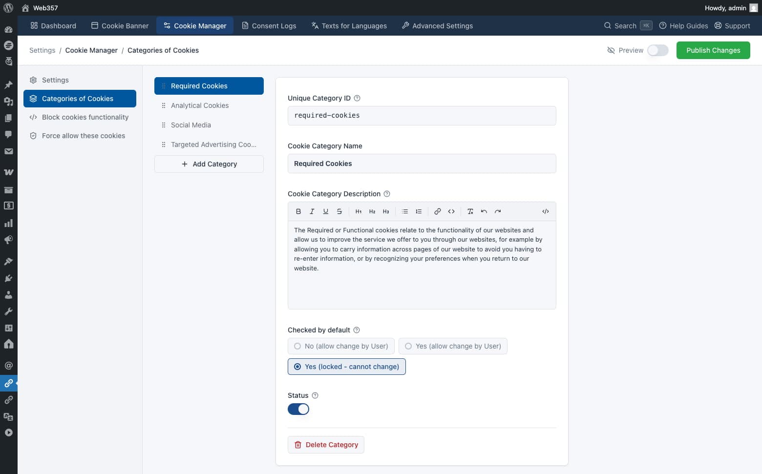 🍪 Cookie Manager