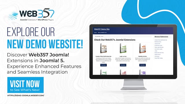Explore Web357 Joomla! Extensions on Our New Demo Website!