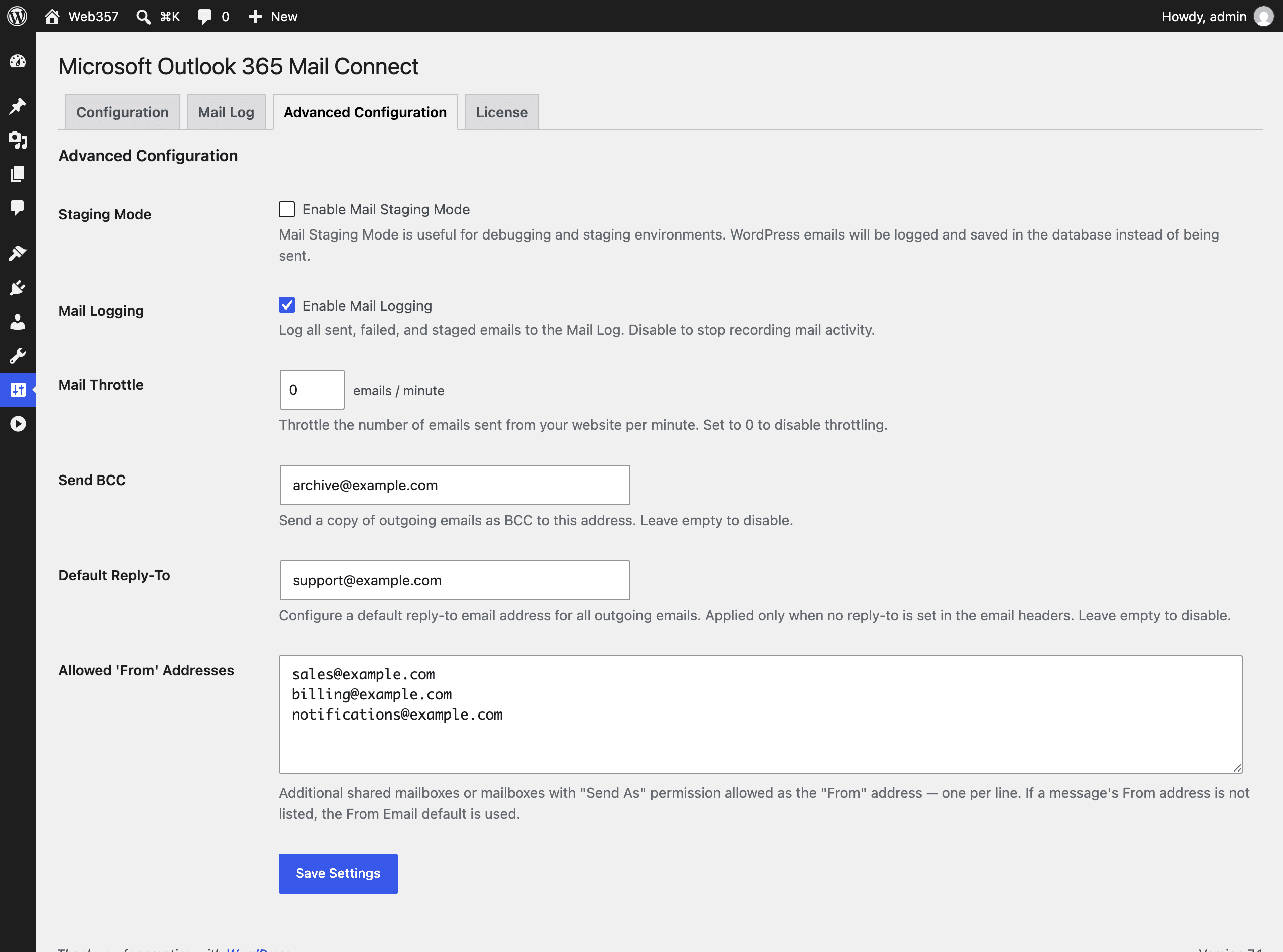Advanced Email Delivery Controls