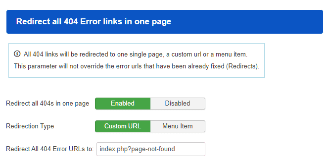 π Redirect All 404 Errors to One Page