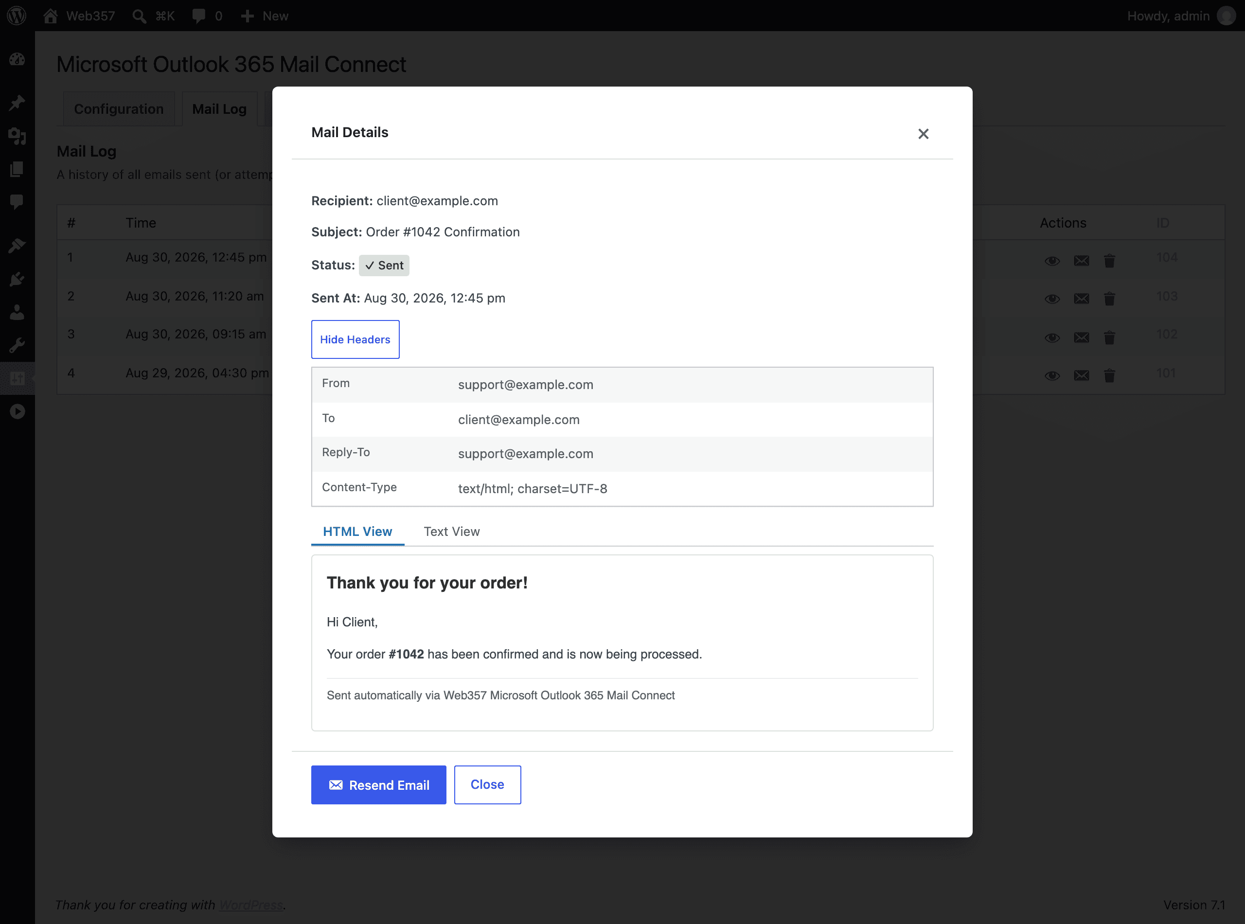 Preview, Inspect & Resend Emails