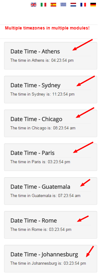 🌍 Support for Multiple Timezones