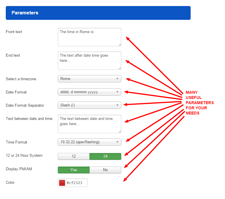 ⚙️ Powerful Module Parameters