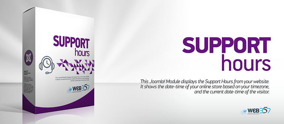 Support Hours, new Joomla! module by Web357 Support Hours, new Joomla! module by Web357