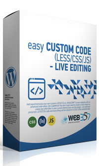 Easy Custom Code (LESS/CSS/JS) - Live editing - WordPress plugin