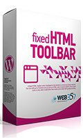 Fixed HTML Toolbar – WordPress Plugin